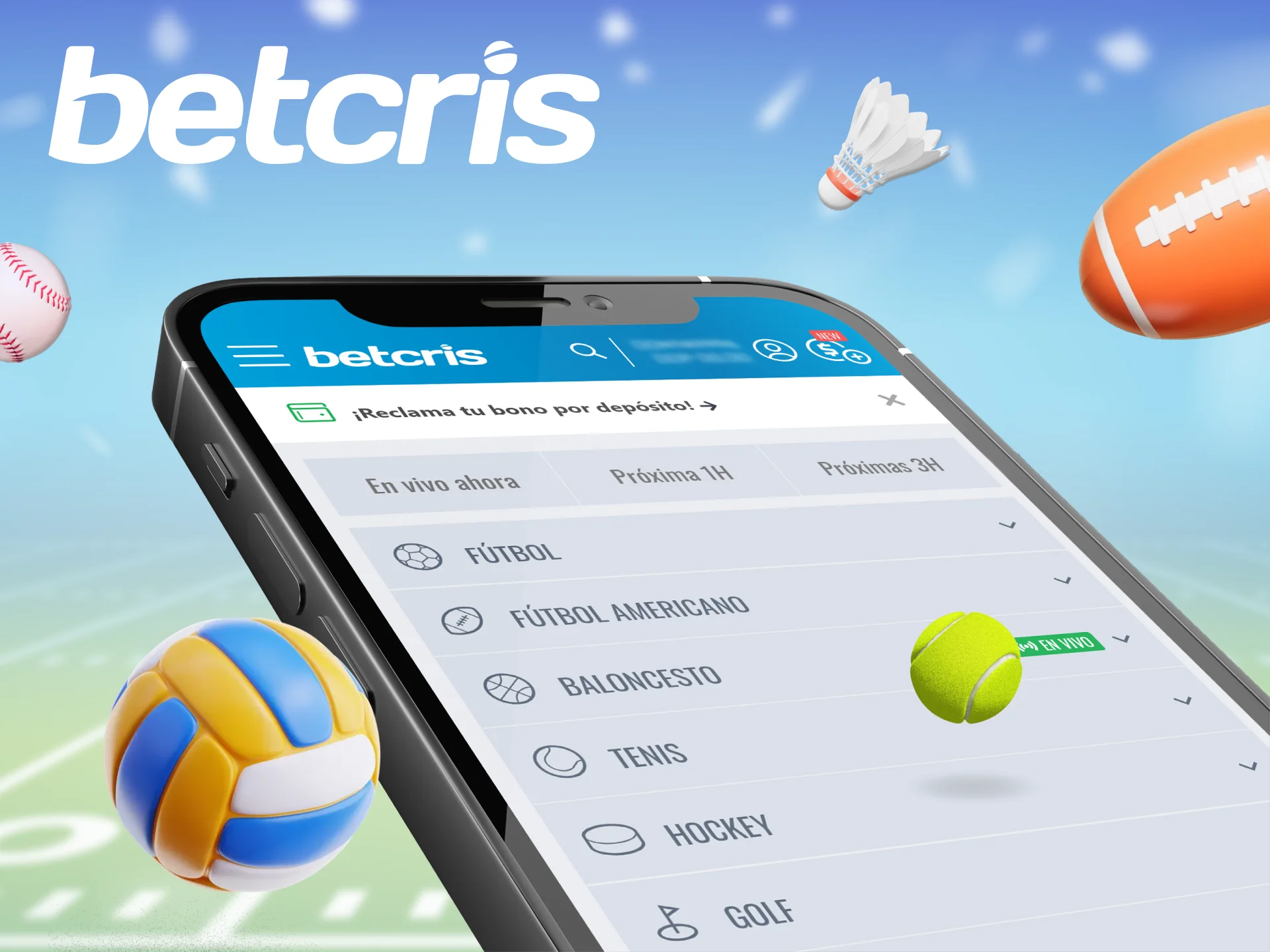 Encuentra tu deporte favorito para apostar a través de Betcris.