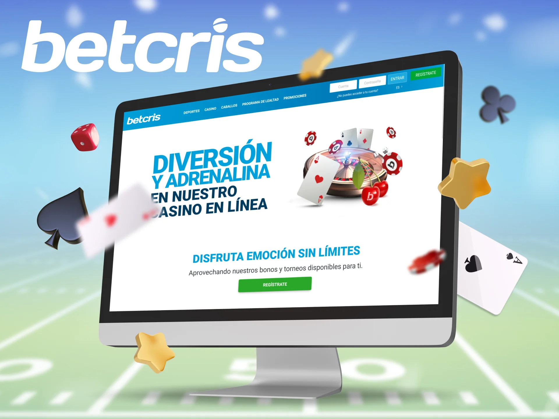 Para los aficionados al juego, Betcris ofrece un bono de hasta 250 USD.
