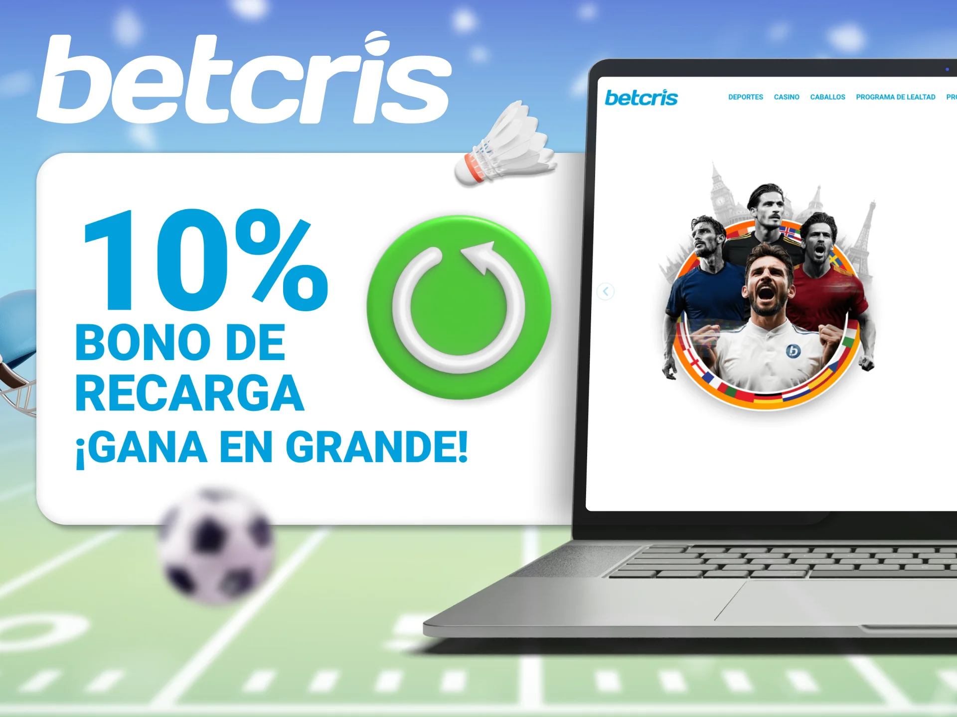 Los usuarios de Betcris pueden obtener bonos adicionales cada semana.