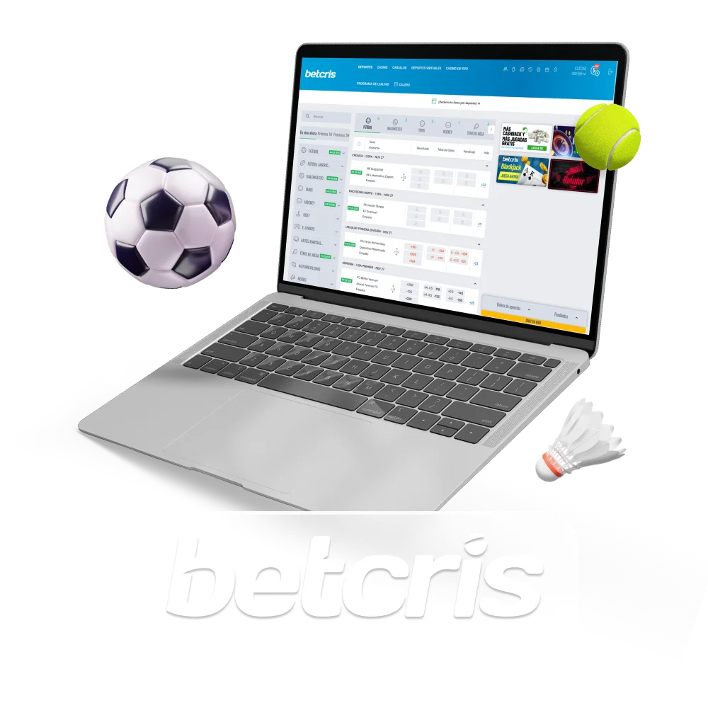 Es legal apostar en deportes en Ecuador a través de Betcris.