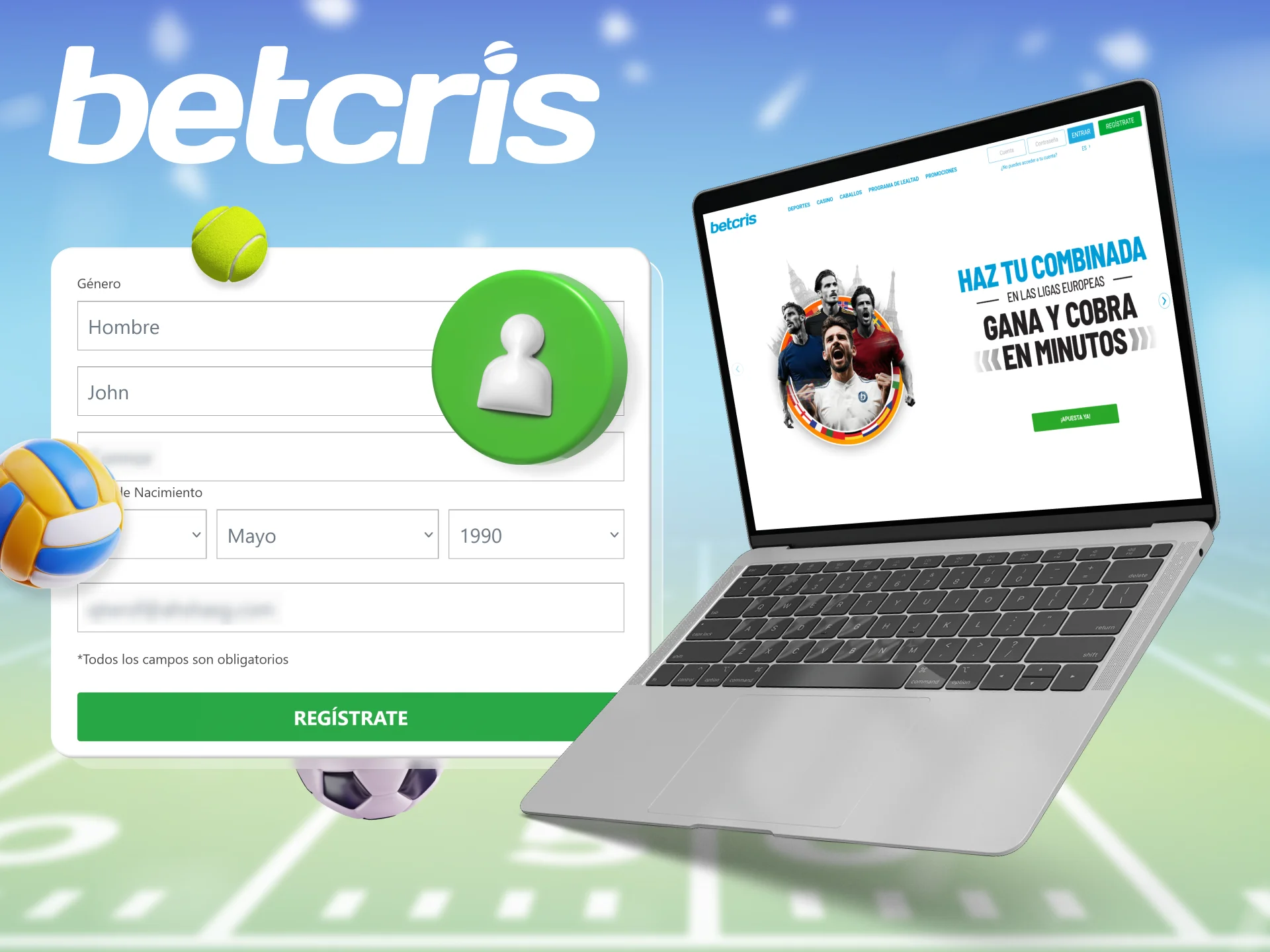 Crear una cuenta Betcris es necesario para empezar a apostar en el deporte.