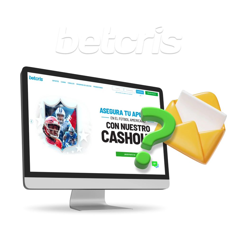 Para contactar con Betcris en Ecuador utilice únicamente los contactos oficiales.