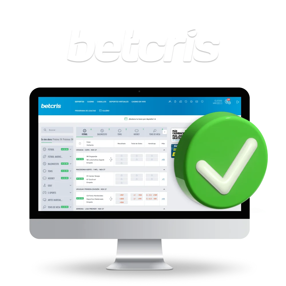 Betcris Casino se ha sometido al proceso de autorización de la Comisión del Juego de Malta.