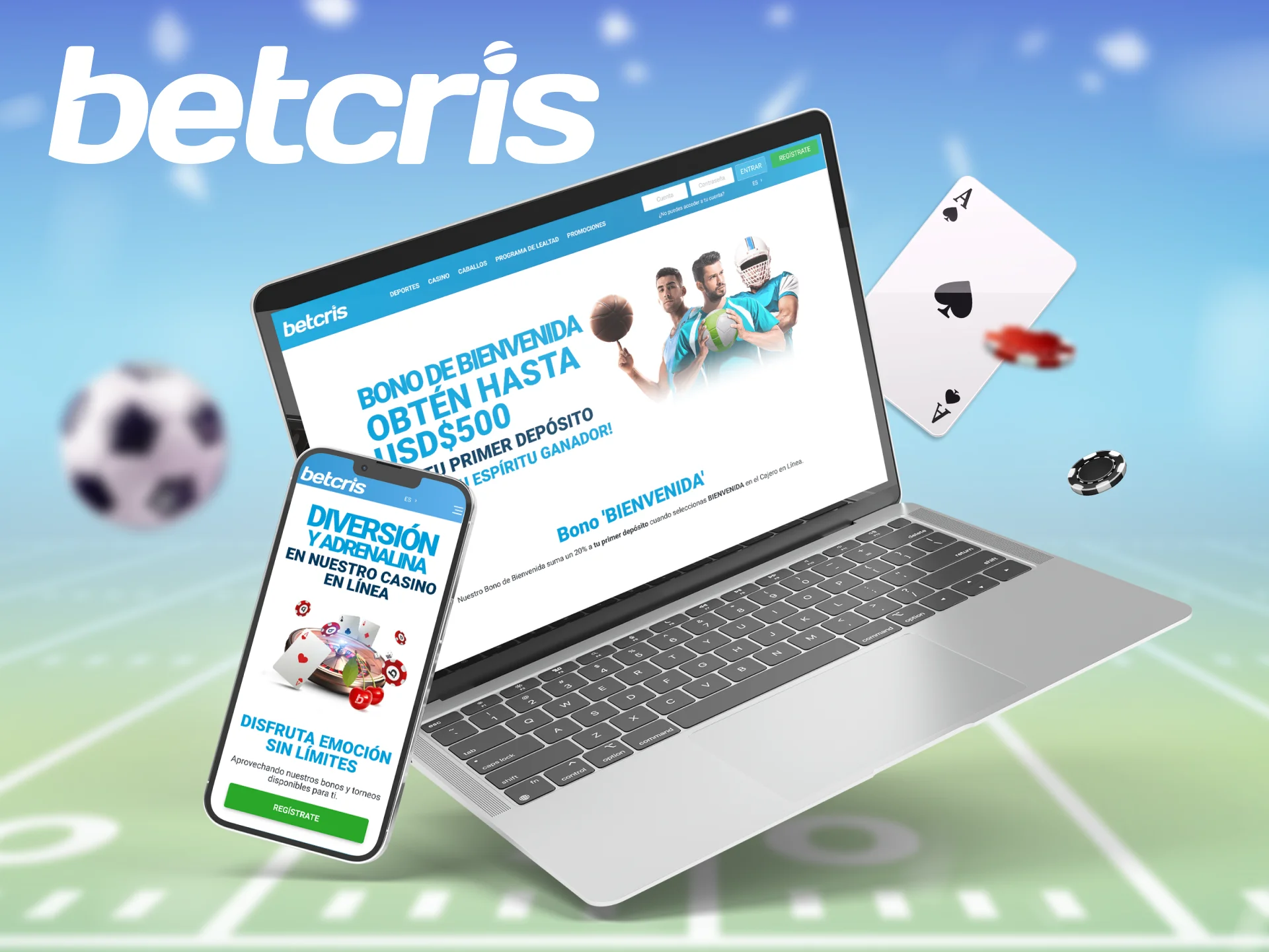 Los logotipos e imágenes del sitio web de Betcris están protegidos por la ley de propiedad intelectual.