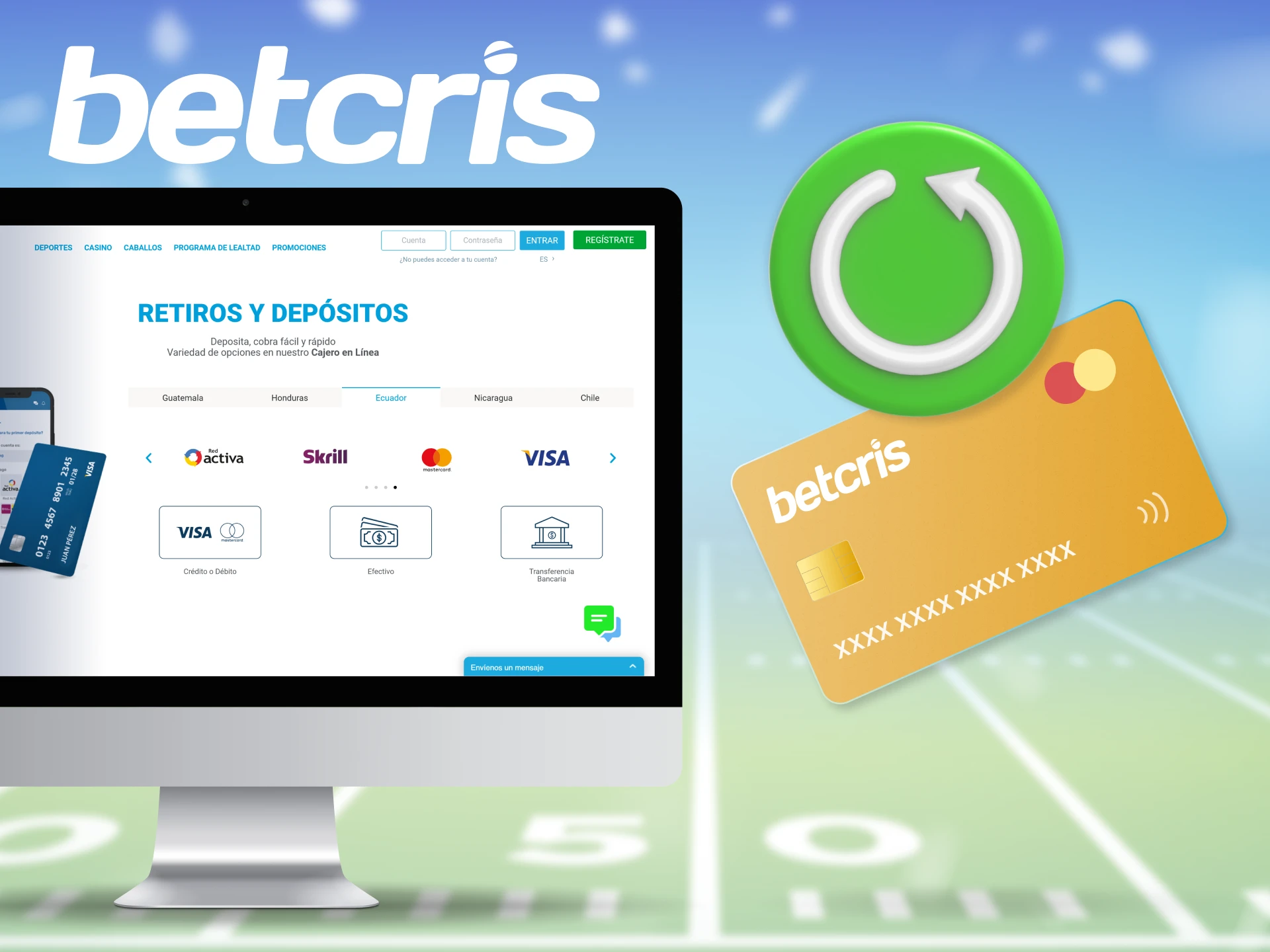 Betcris deleita a sus clientes habituales con bonos semanales.