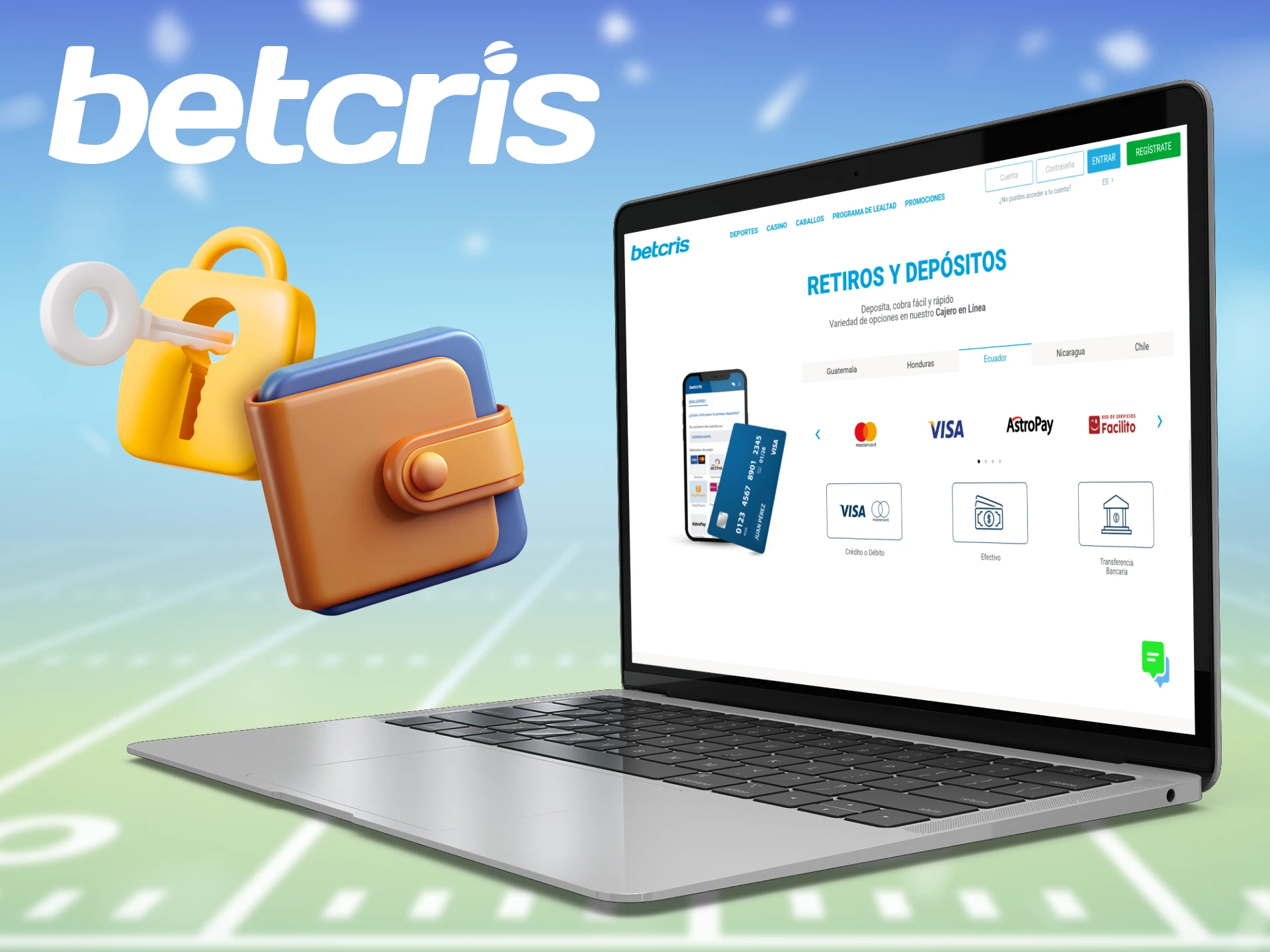 Los clientes de Betcris deben atenerse a las normas de la plataforma para retirar fondos.