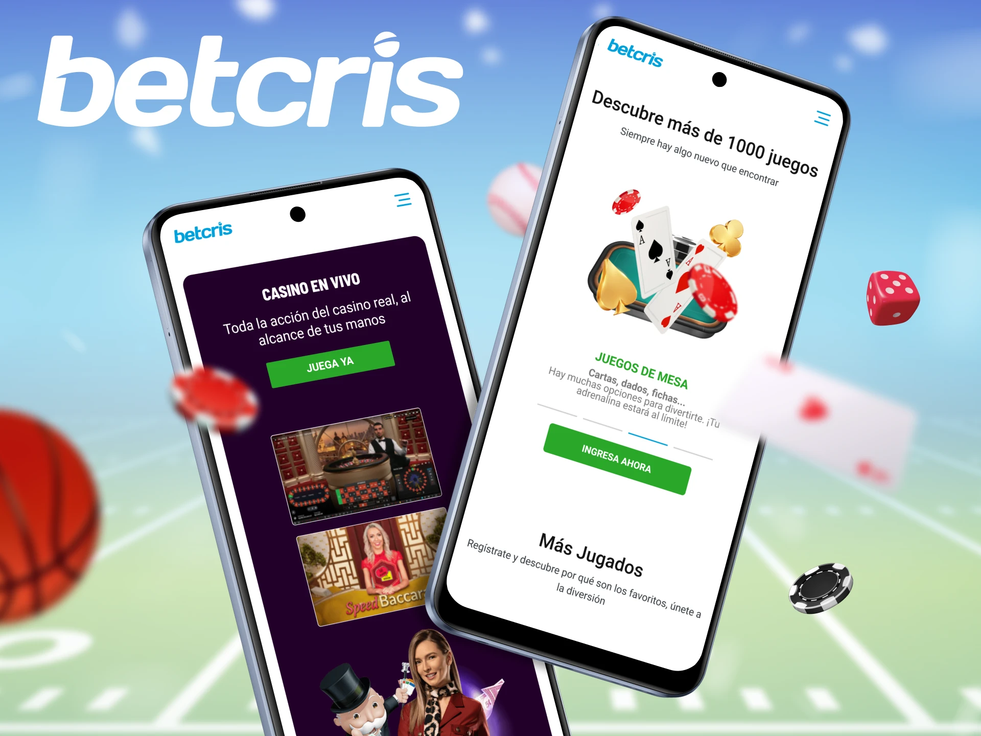 Descarga la aplicación oficial de Betcris para tu dispositivo Android.
