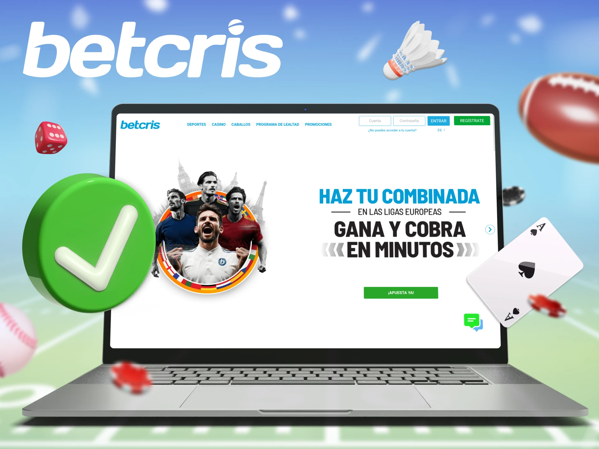 Betcris es un casino en línea autorizado y de confianza.