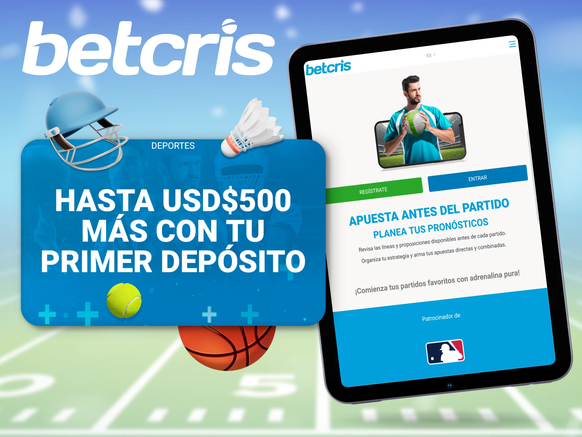 Tras registrarse, los nuevos clientes de Betcris pueden solicitar un bono de bienvenida para apuestas deportivas.