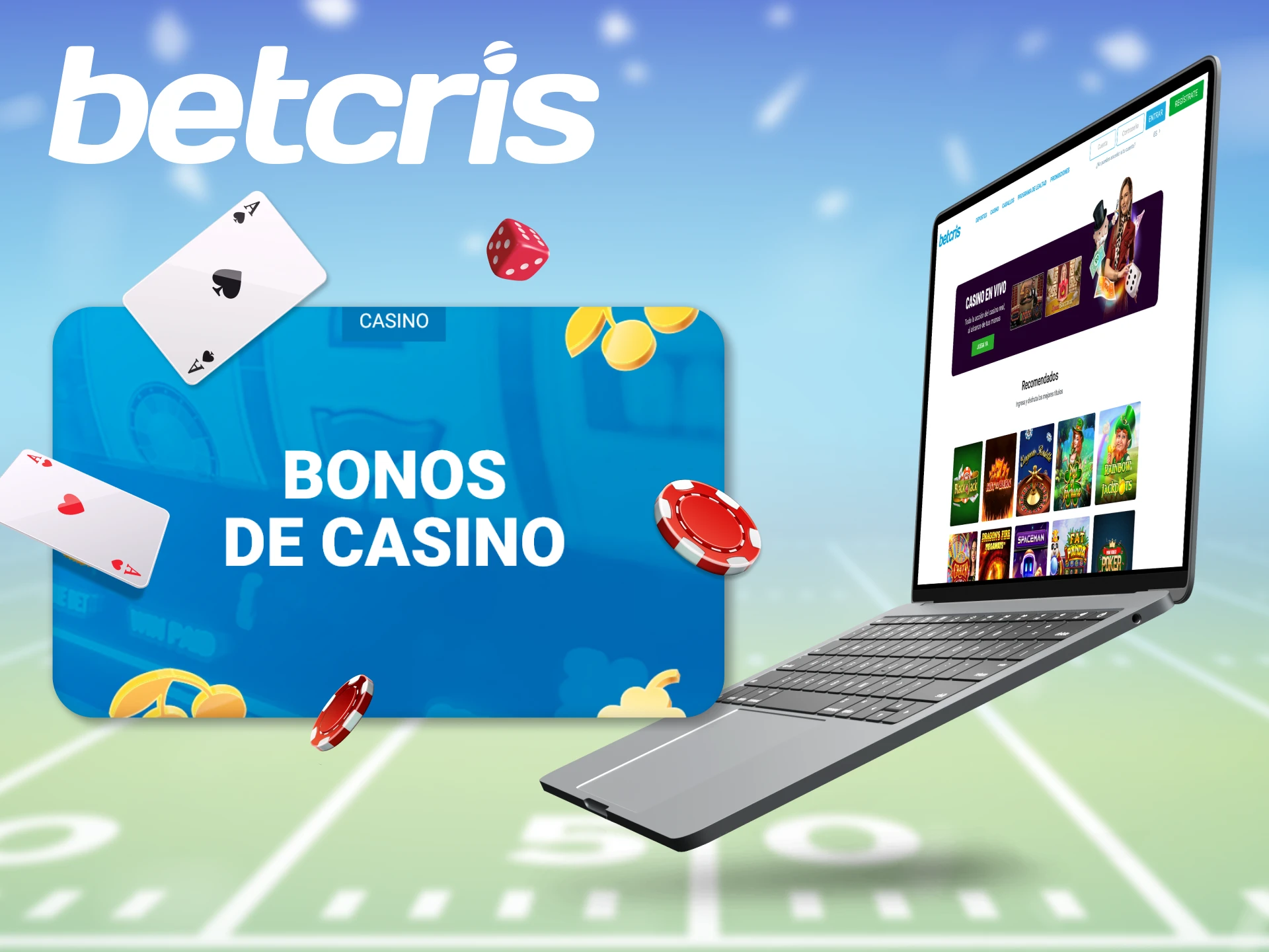 Bono de bienvenida para juegos de casino está disponible para los recién llegados en Betcris.