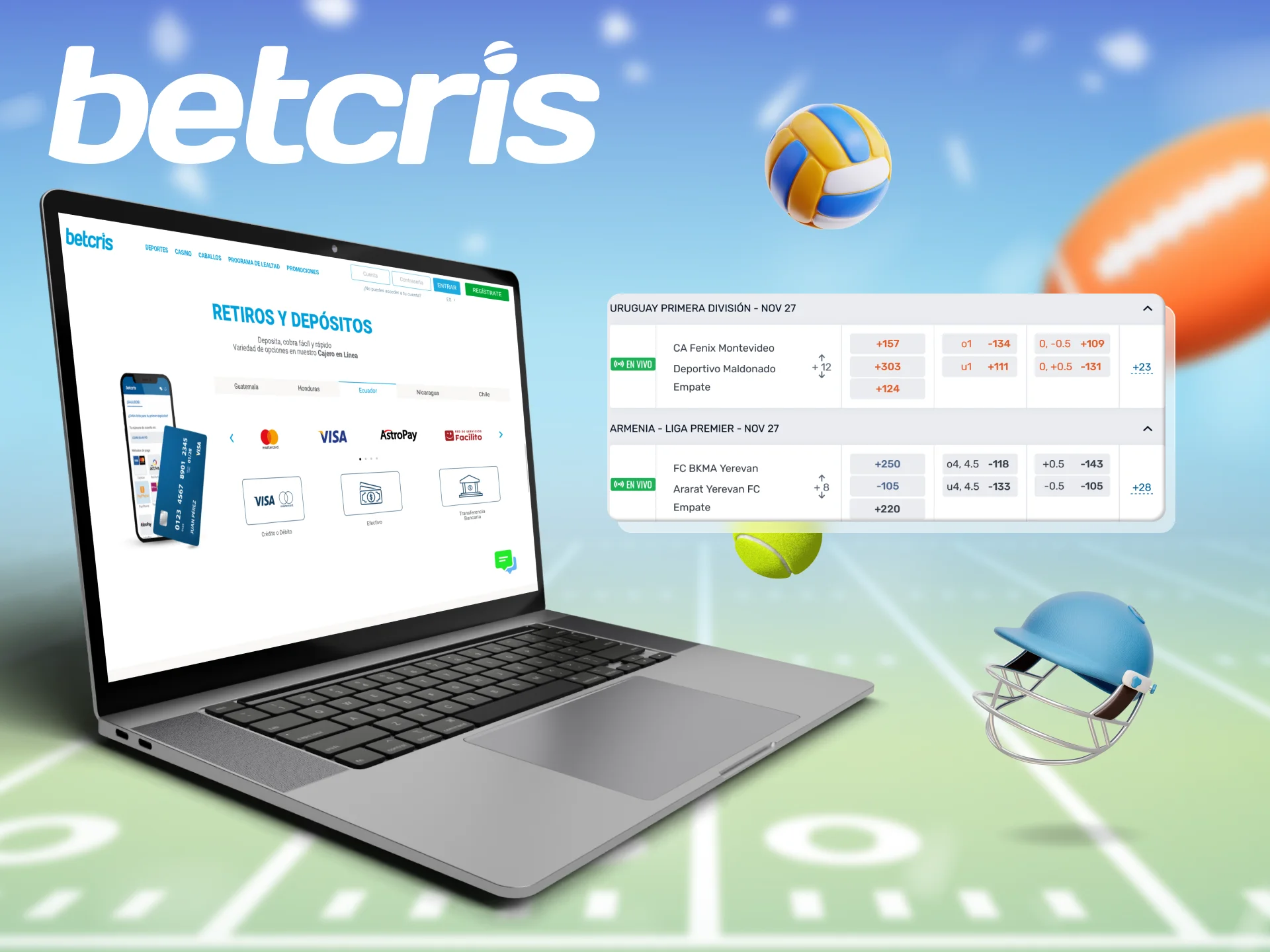 Con Betcris es fácil disfrutar haciendo apuestas deportivas.